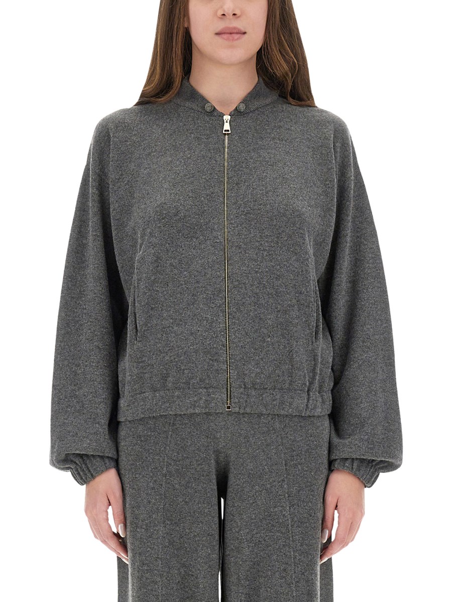 FELPA IN LANA, SETA E CASHMERE