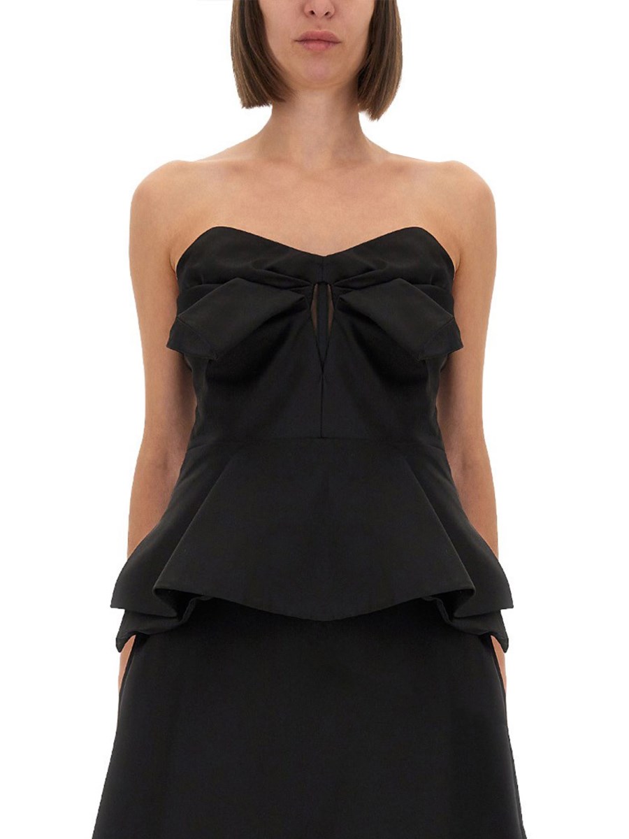 TOP A CORSETTO SENZA SPALLINE