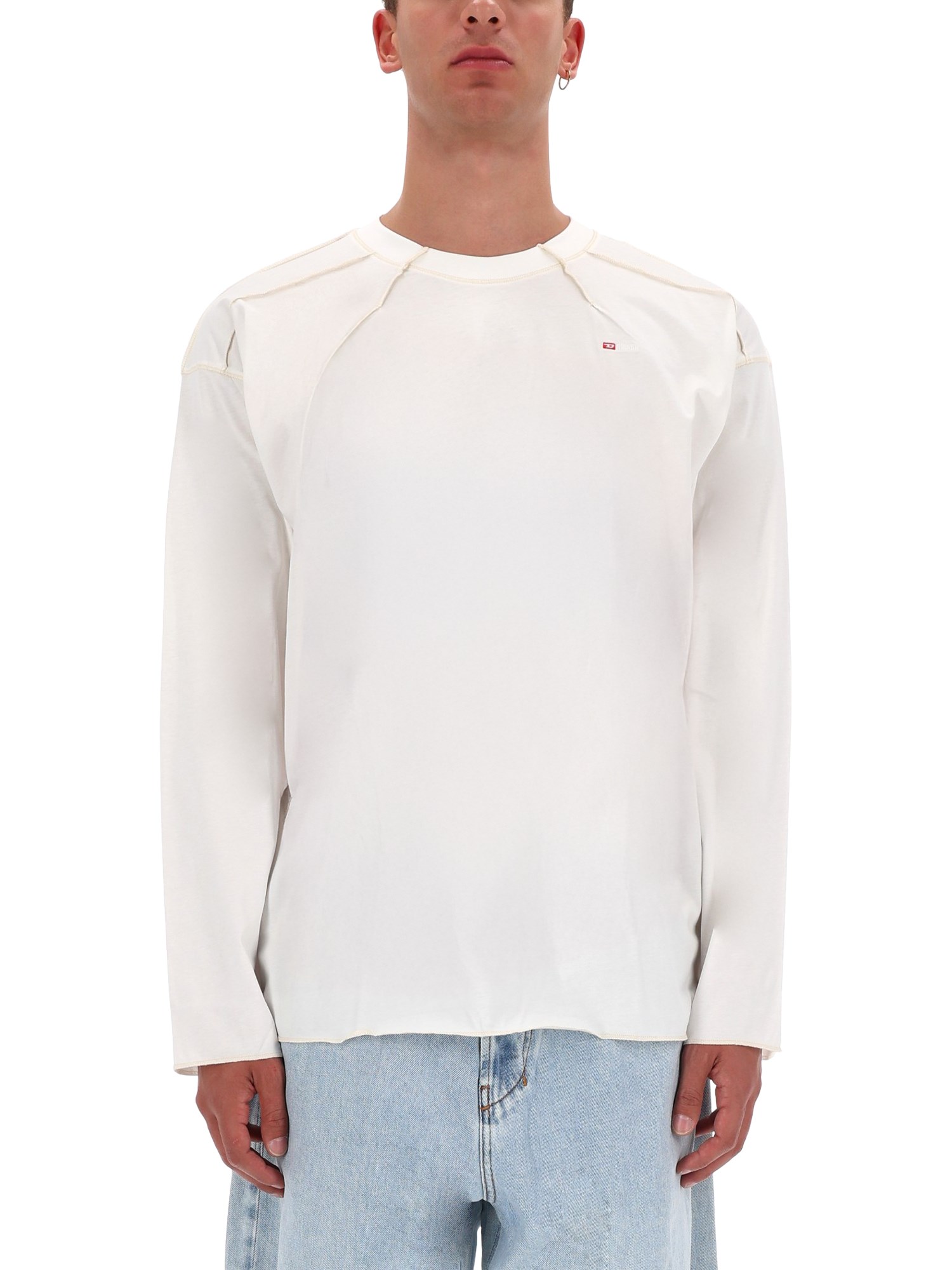 Diesel Cotton T-shirt In White