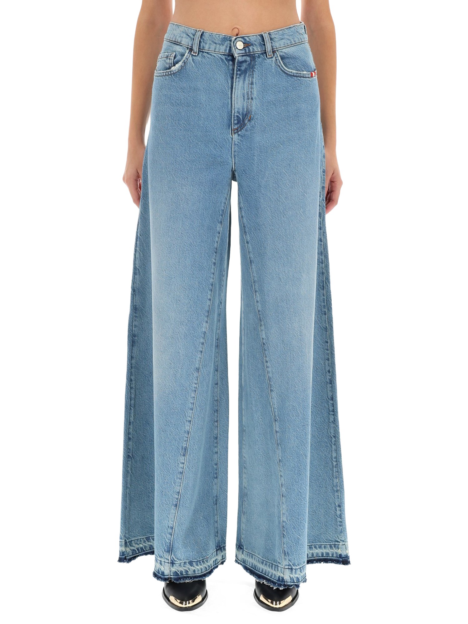 Amish "colette Rinse" Jeans In Blue