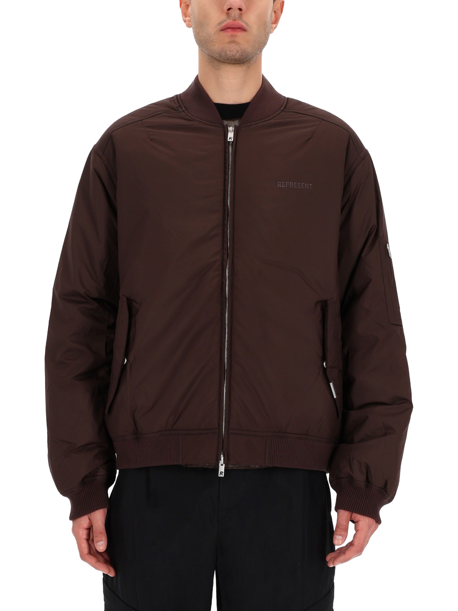 Represent Bomber Jacket "smart" In Black