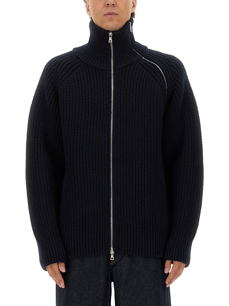 MAGLIA IN LANA CON ZIP