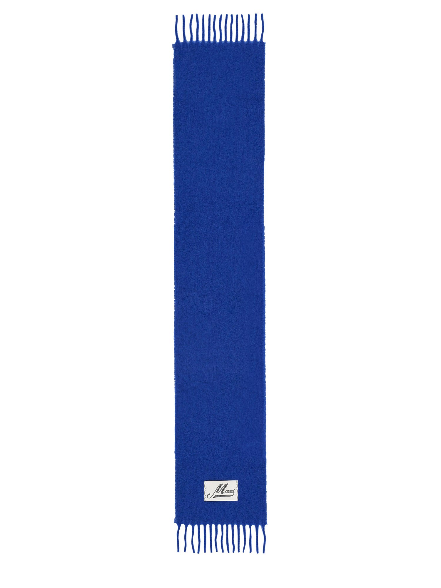 Marni Blue Scarf With Bangs In Blue