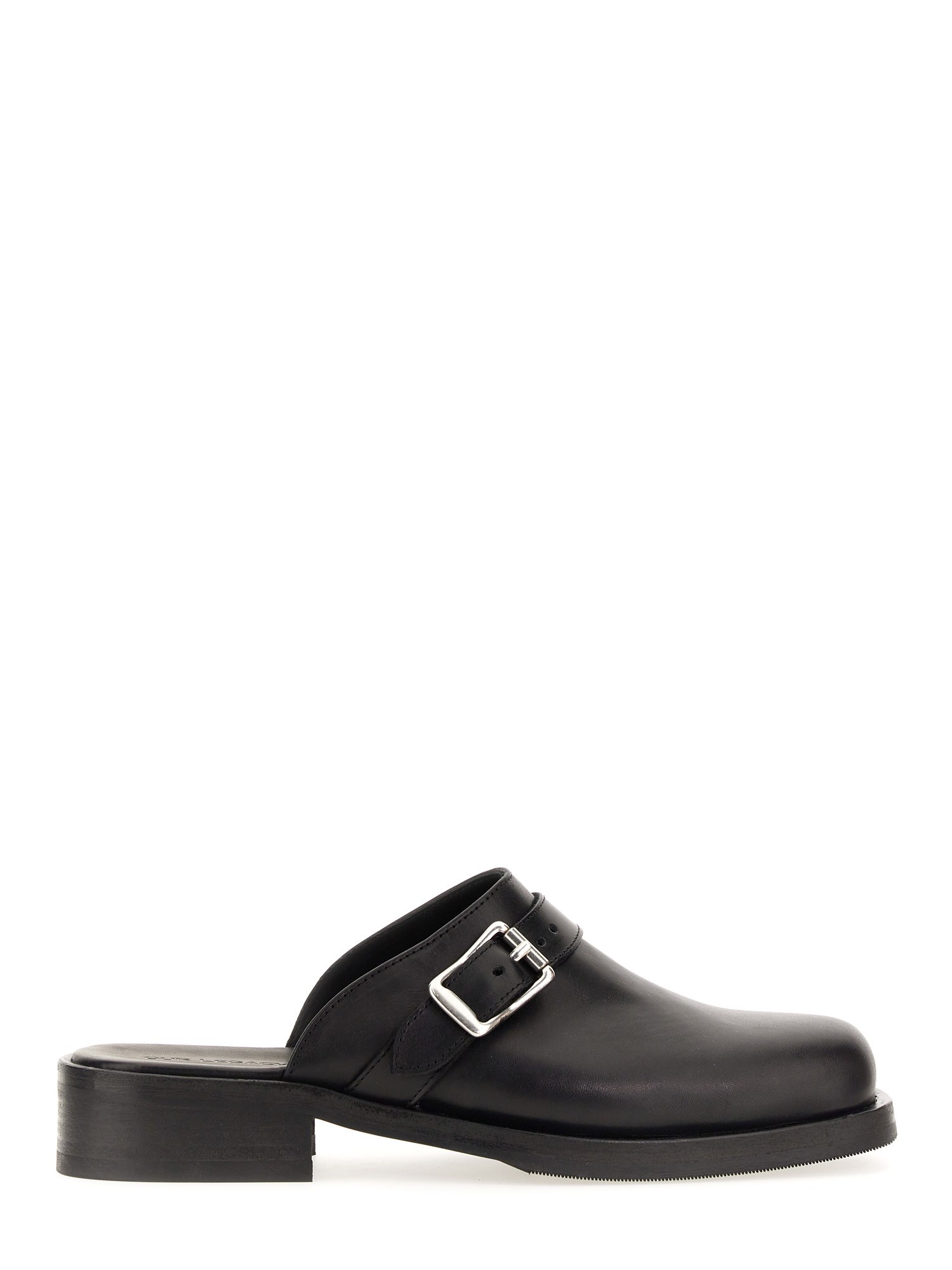 Our Legacy Ssense Exclusive Black Leather Camion Mule Loafers In Black