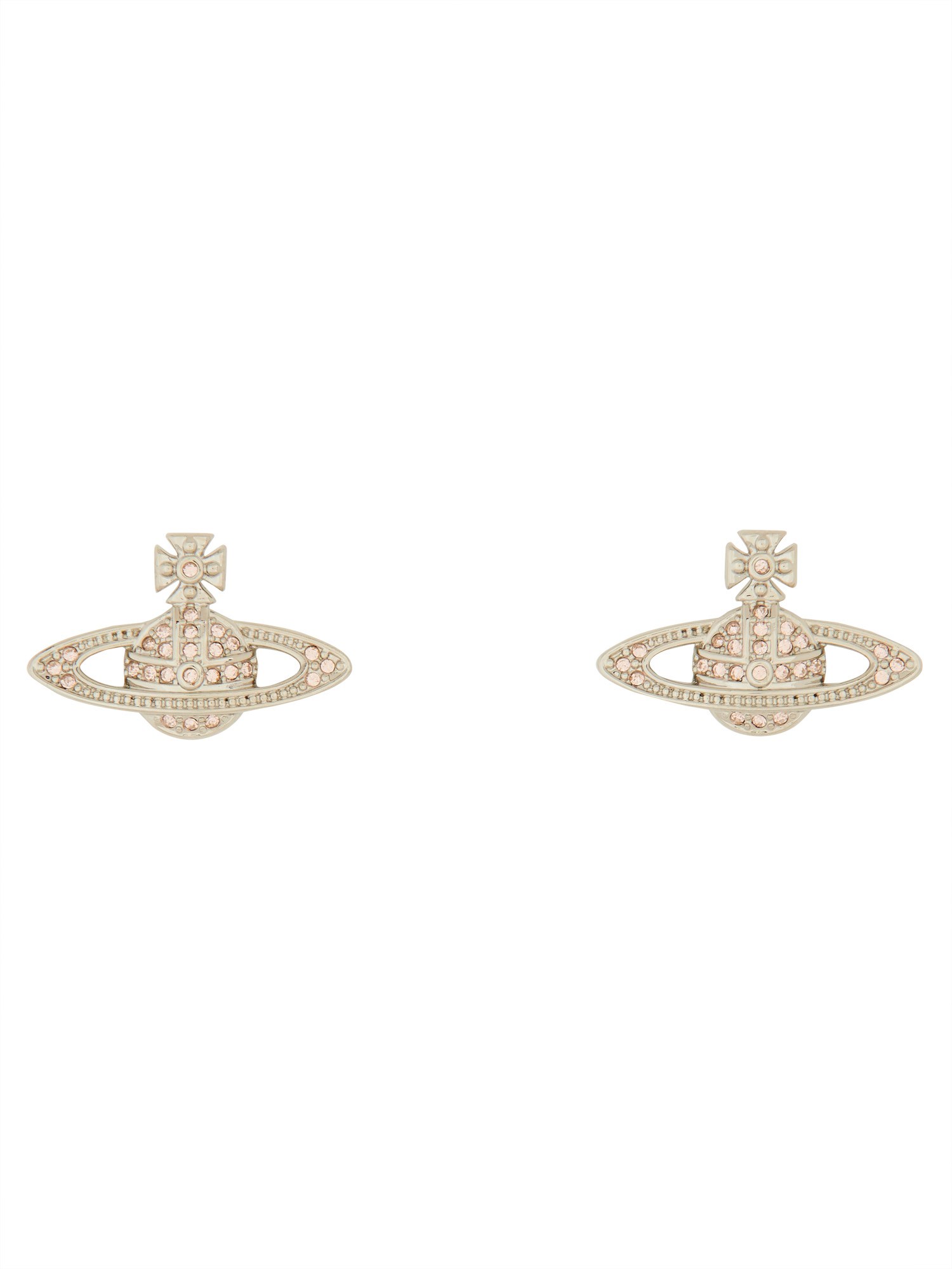 Vivienne Westwood "mini Bas Relief" Earrings In Pink