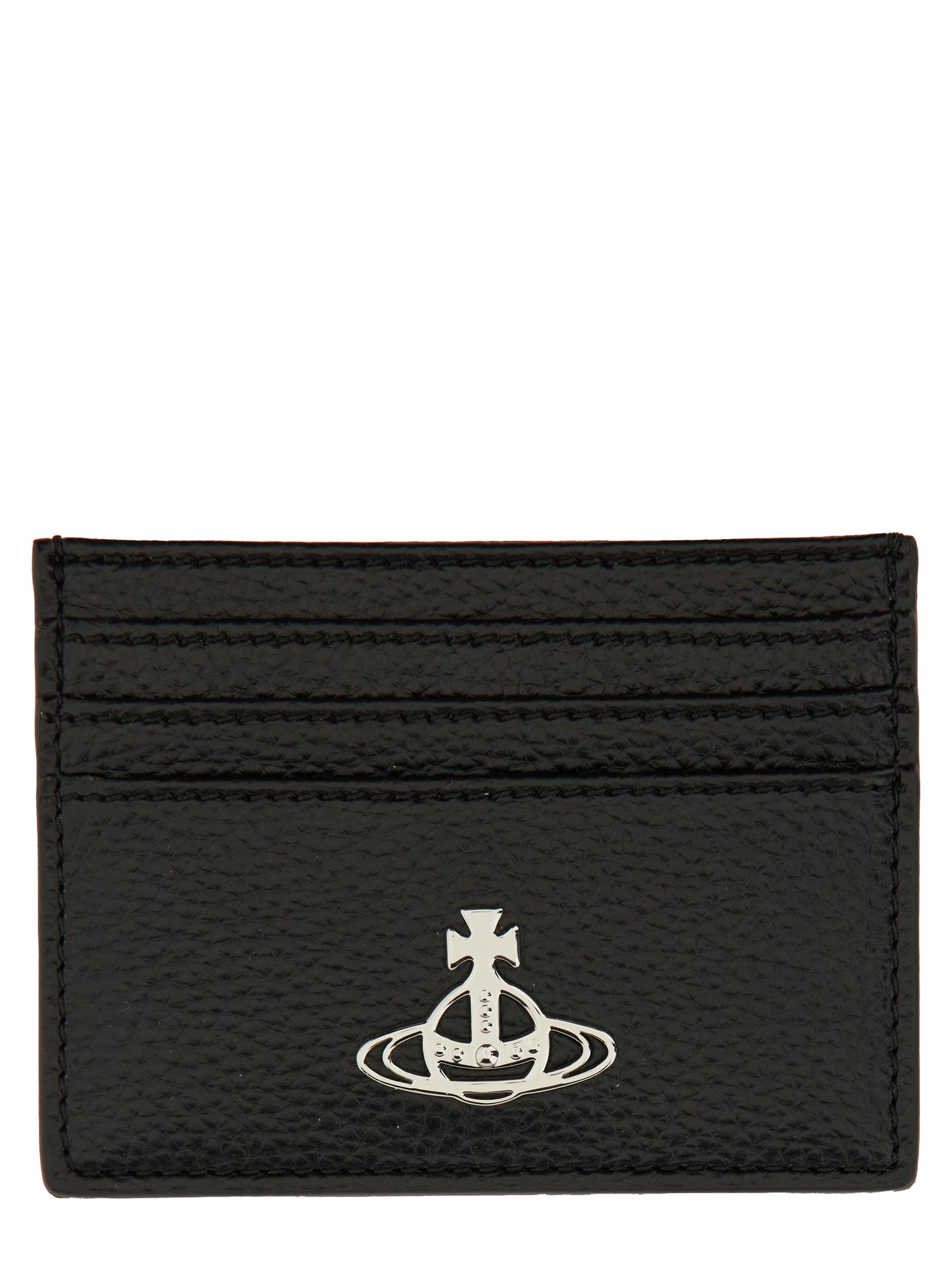Vivienne Westwood Credit Card Holder Orb In Black