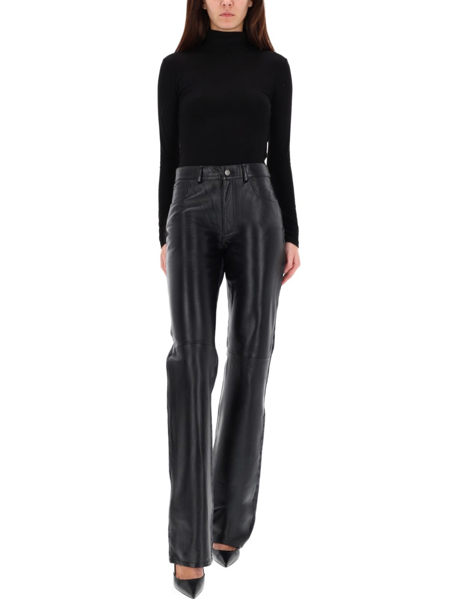 PANTALONE STAR BLACK DENIM & LEATHER
