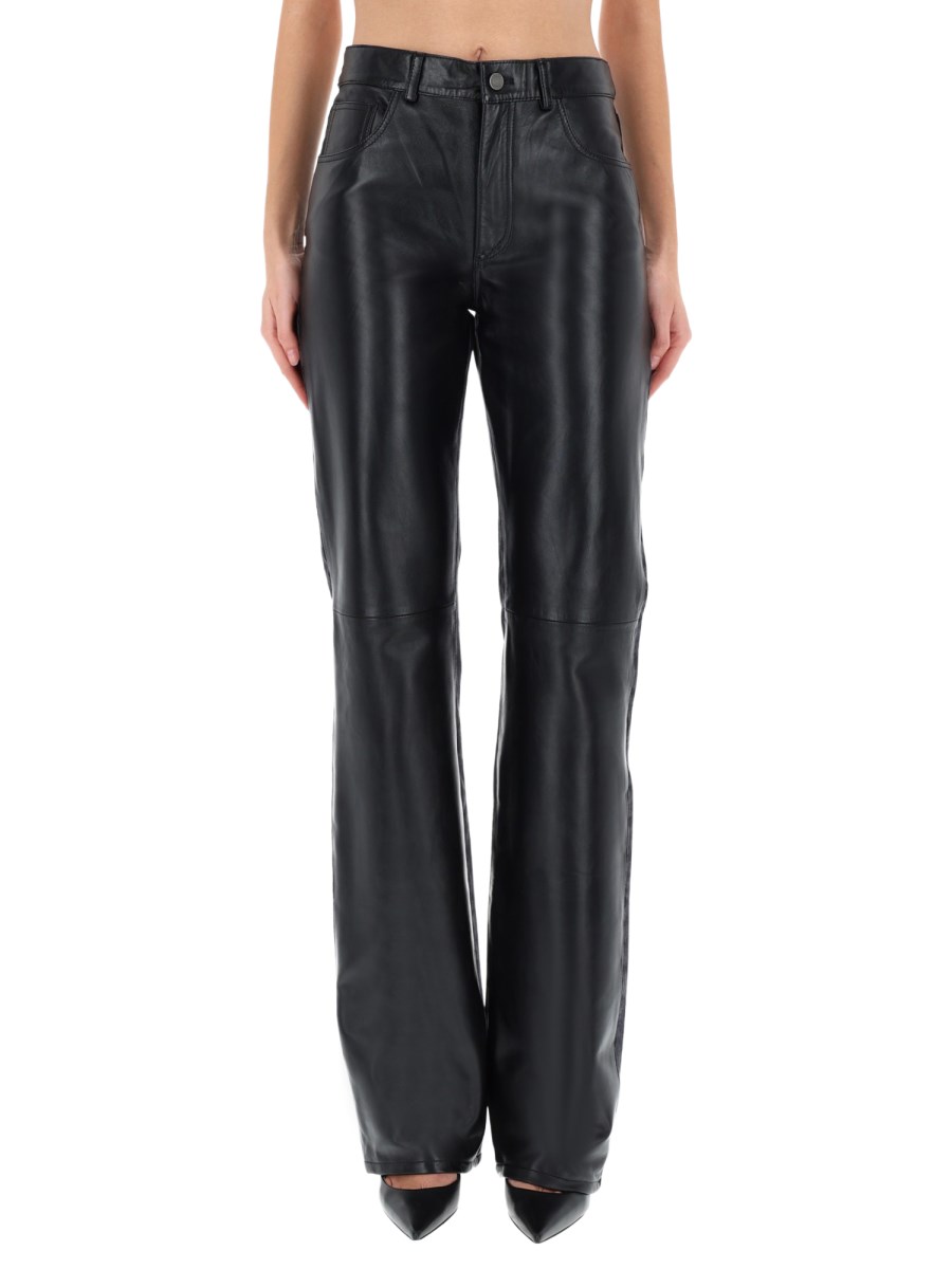 PANTALONE STAR BLACK DENIM & LEATHER