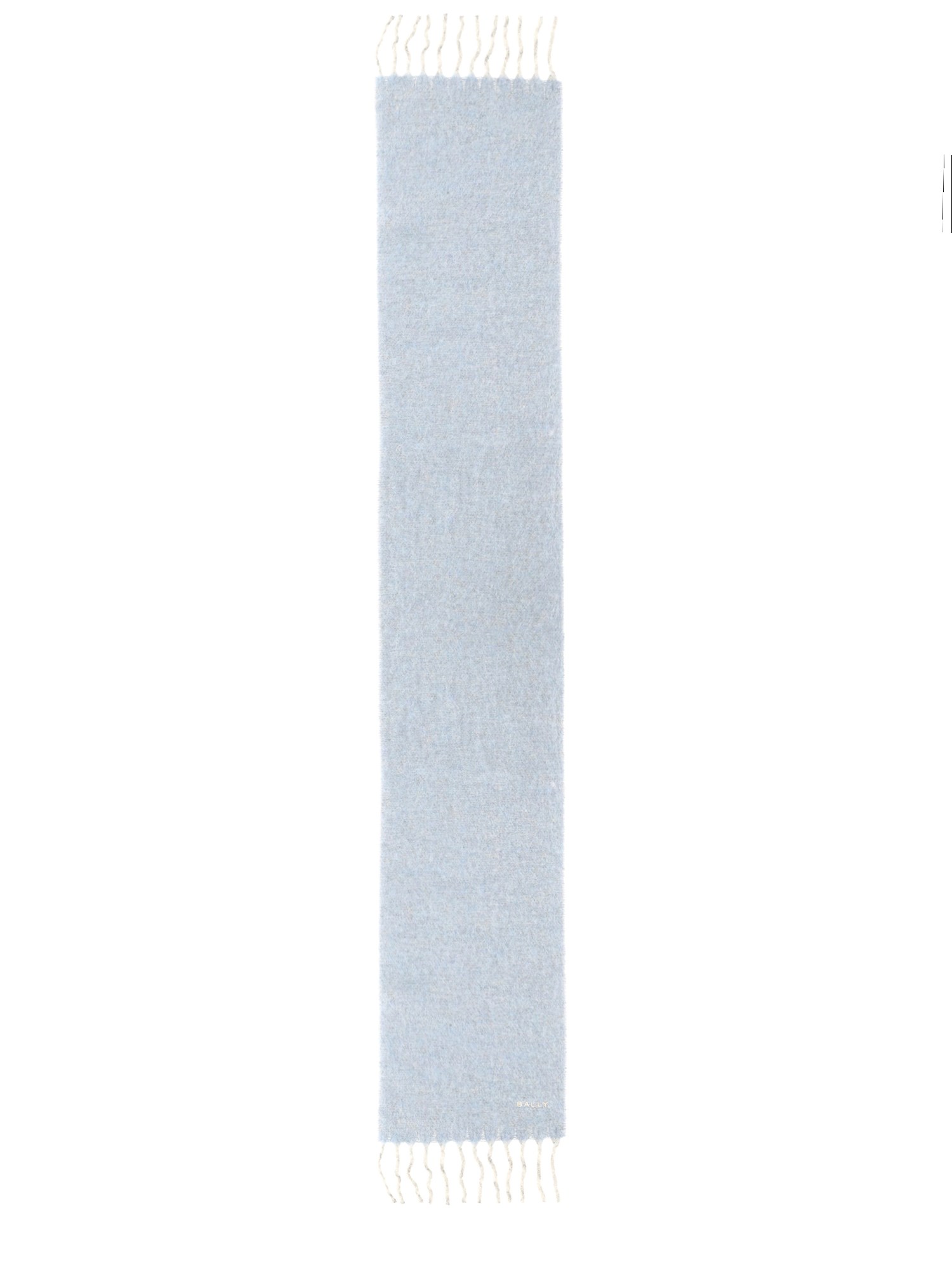 Bally Soft Fringed Edge Scarf In Gray