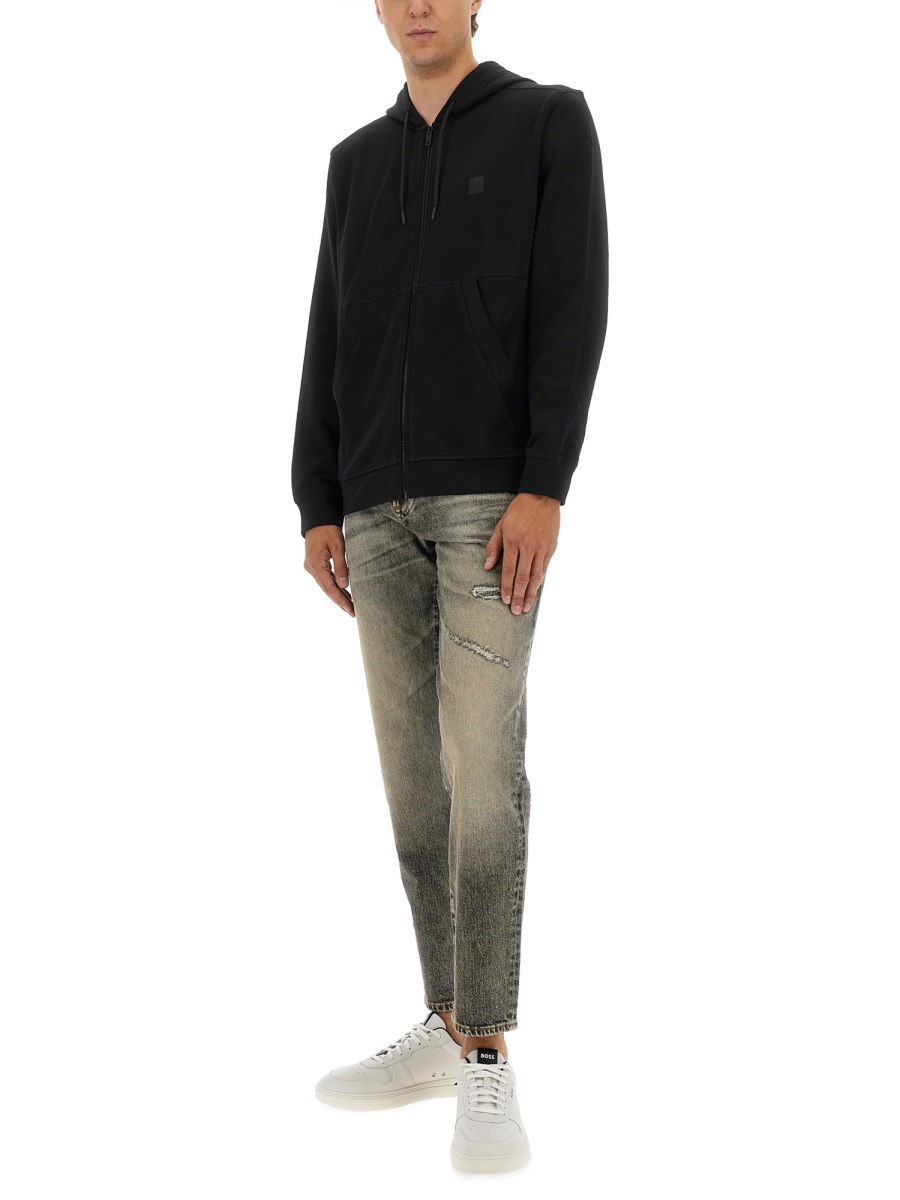FELPA IN COTONE CON LOGO