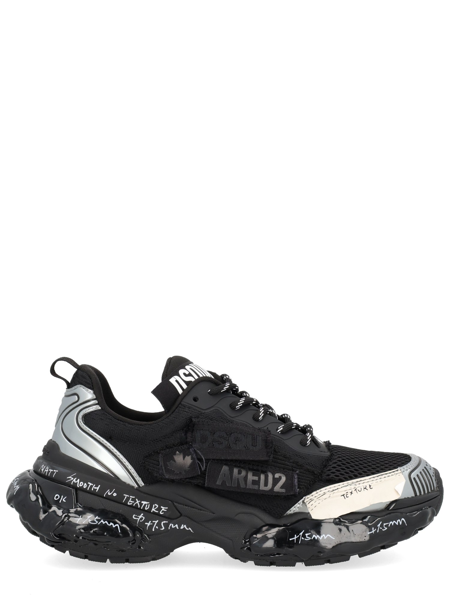Dsquared2 Faster Lace-up Low Top Sneakers In Multi
