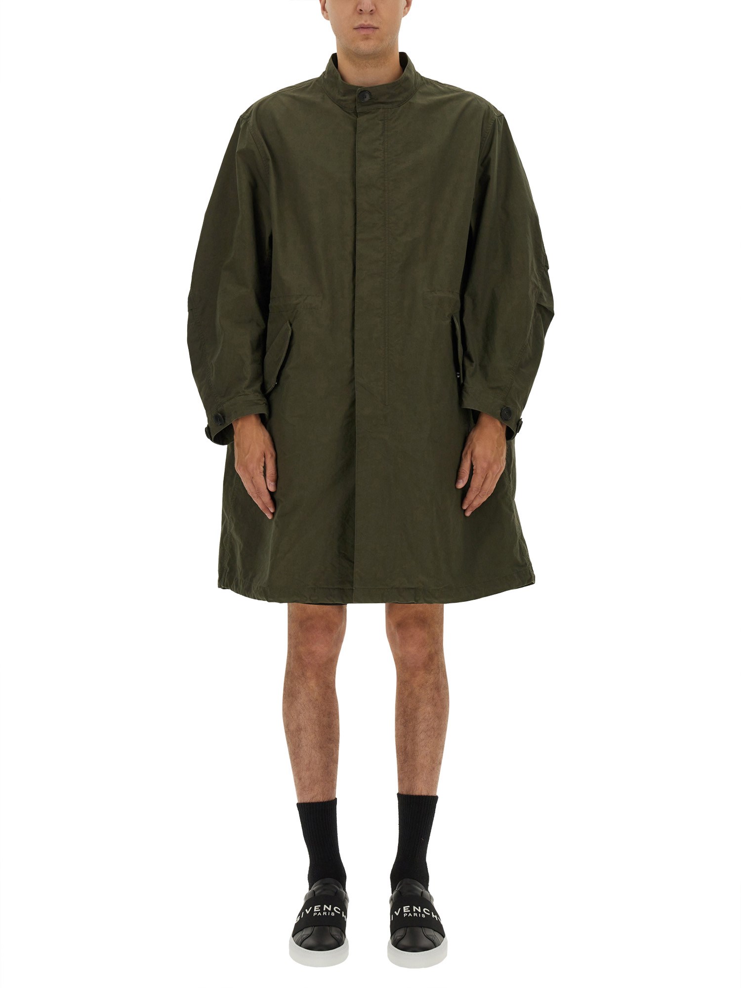 Givenchy Parka With Logo In Brown