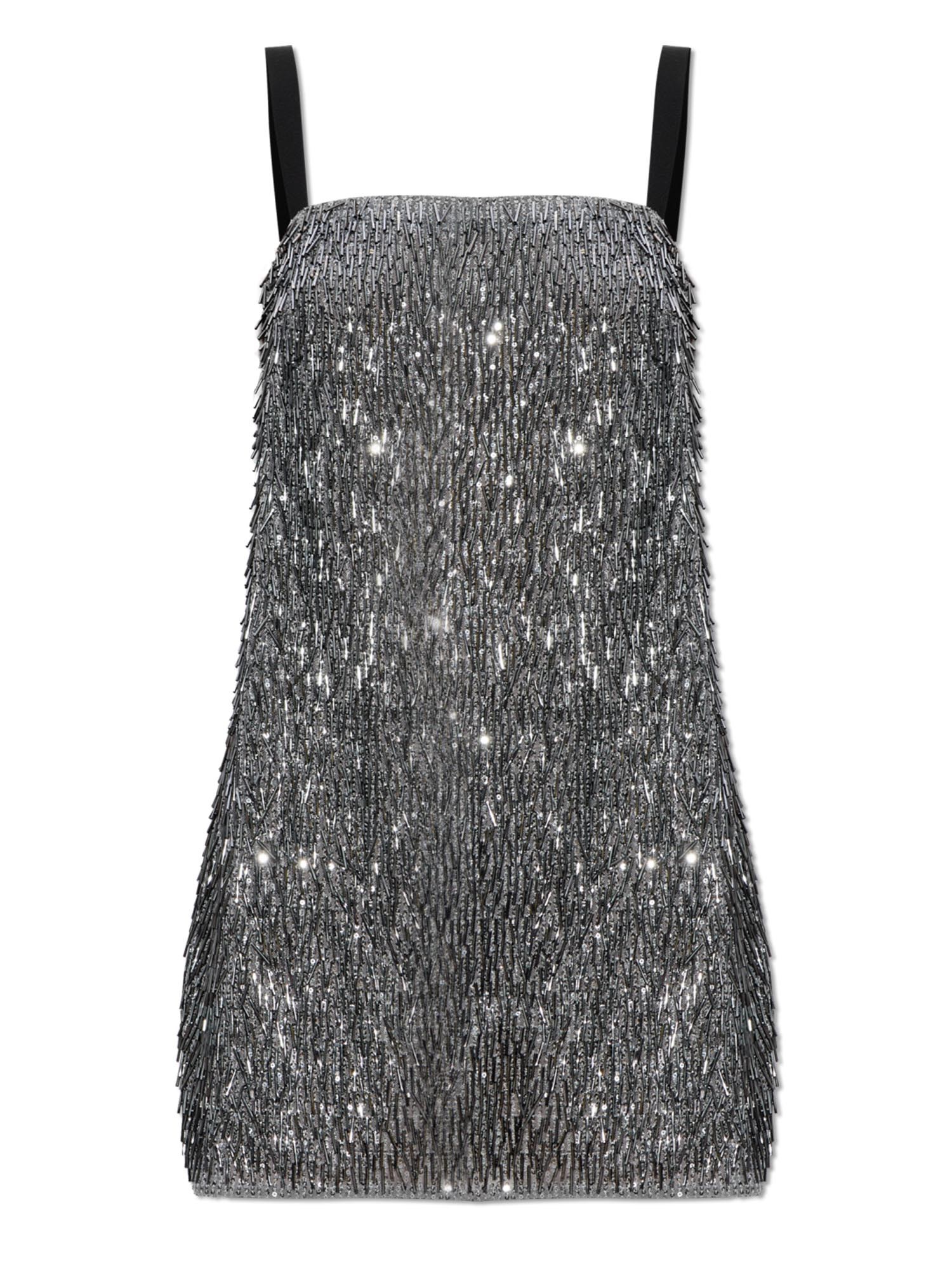 dolce & gabbana sequined mini dress