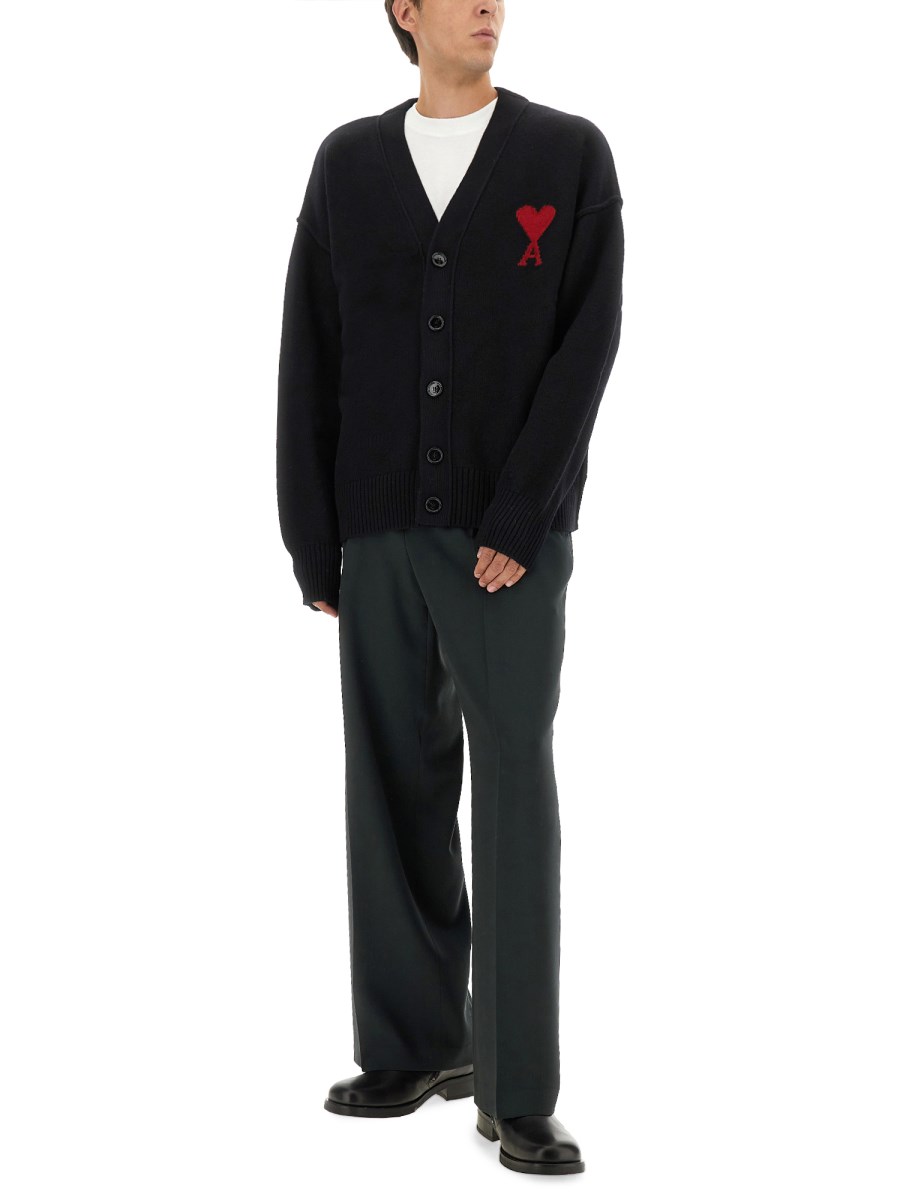 CARDIGAN CON LOGO A INTARSIO