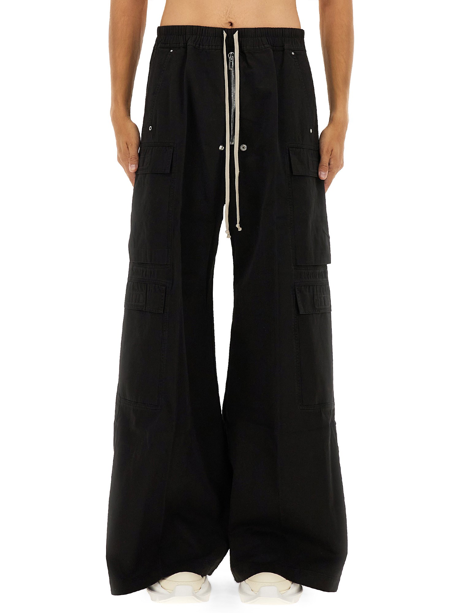 Rick Owens Drkshdw "double Cargo Jumbo Belas" Pants In Black