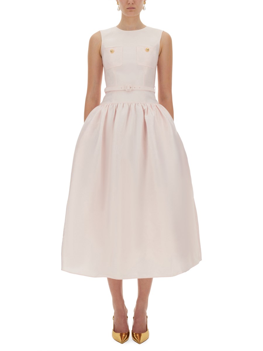 ABITO MIDI IN TAFFETA