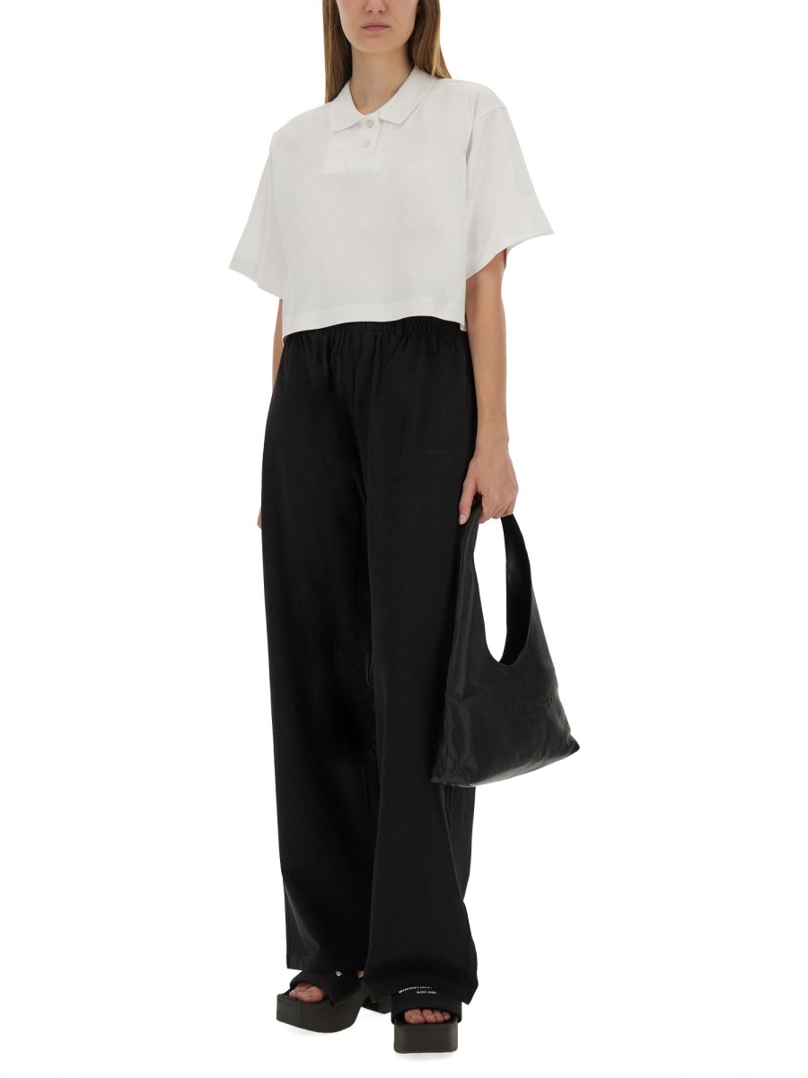 POLO CROPPED IN JERSEY