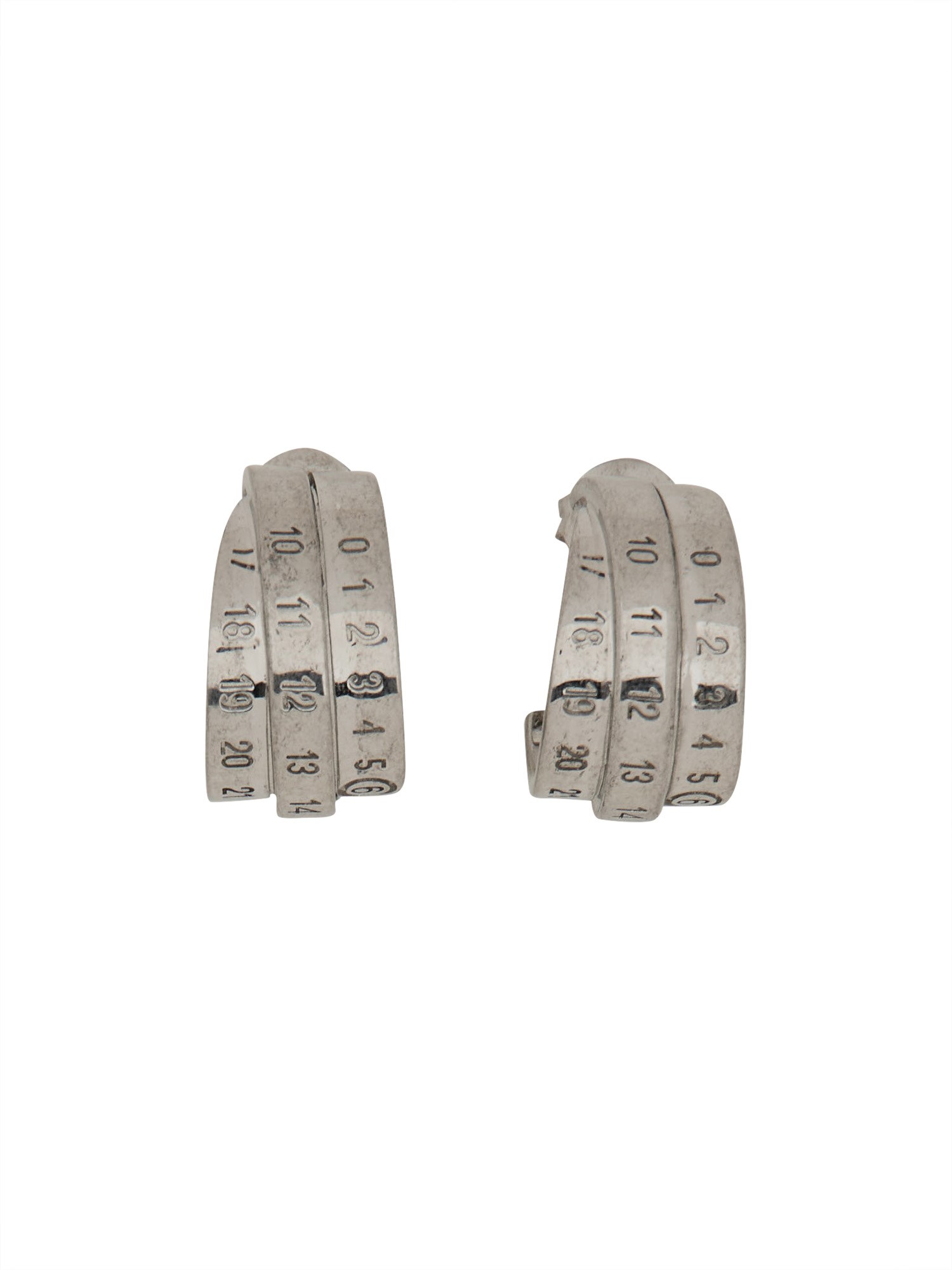 mm6 maison margiela hoop earrings