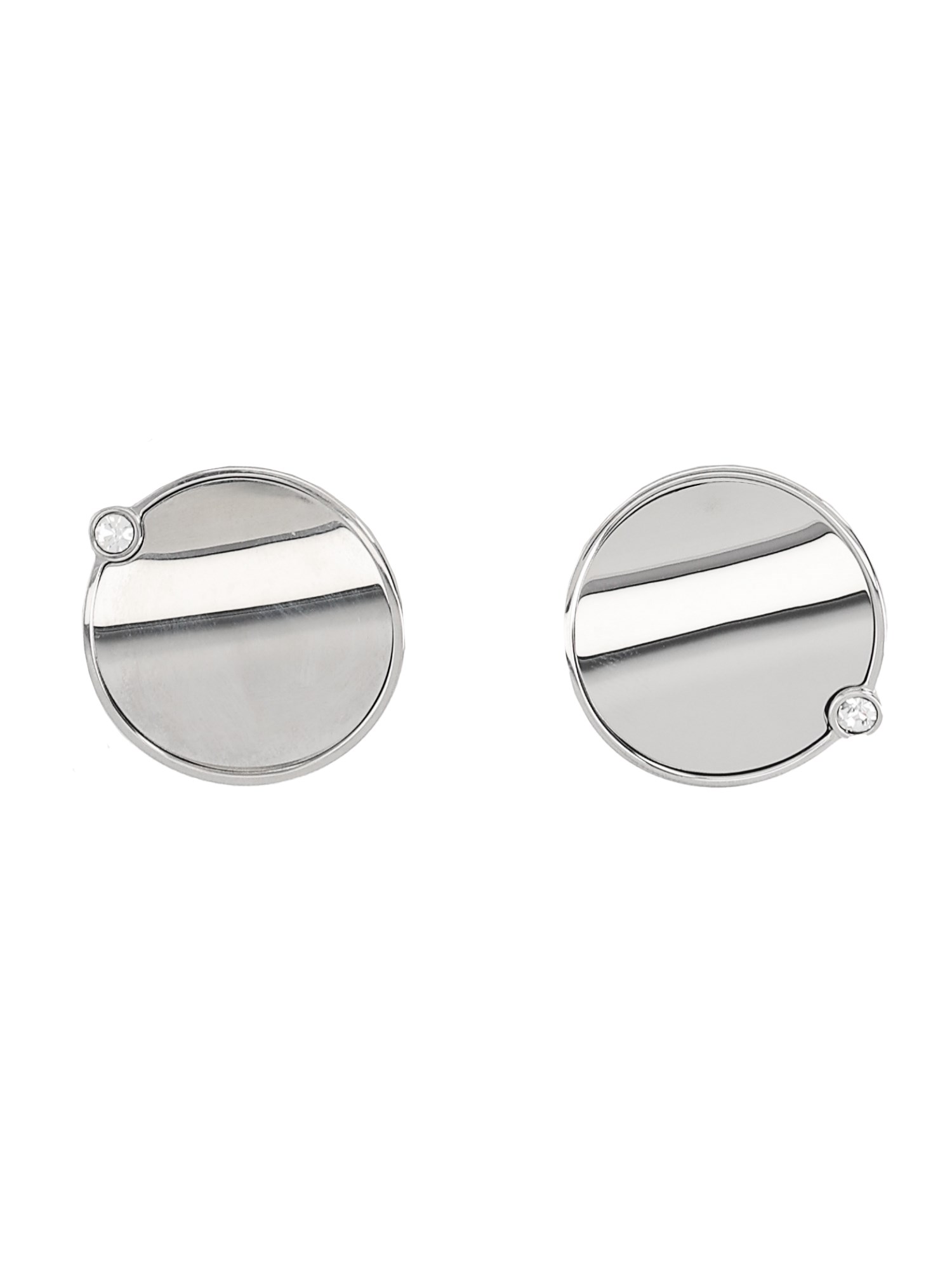Mm6 Maison Margiela Reflective Gemstone Stud Earrings In Silver