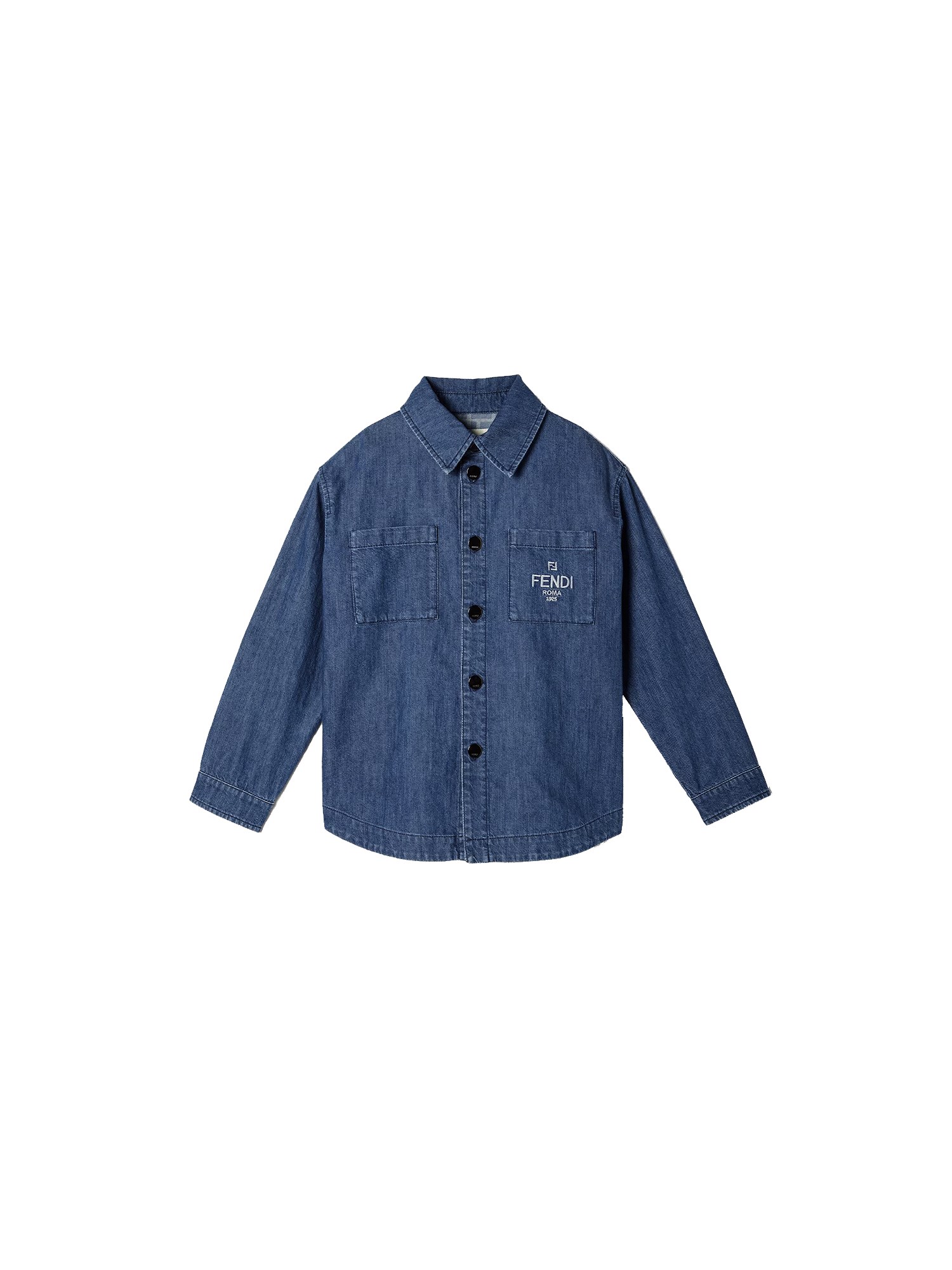 fendi denim shirt with logo