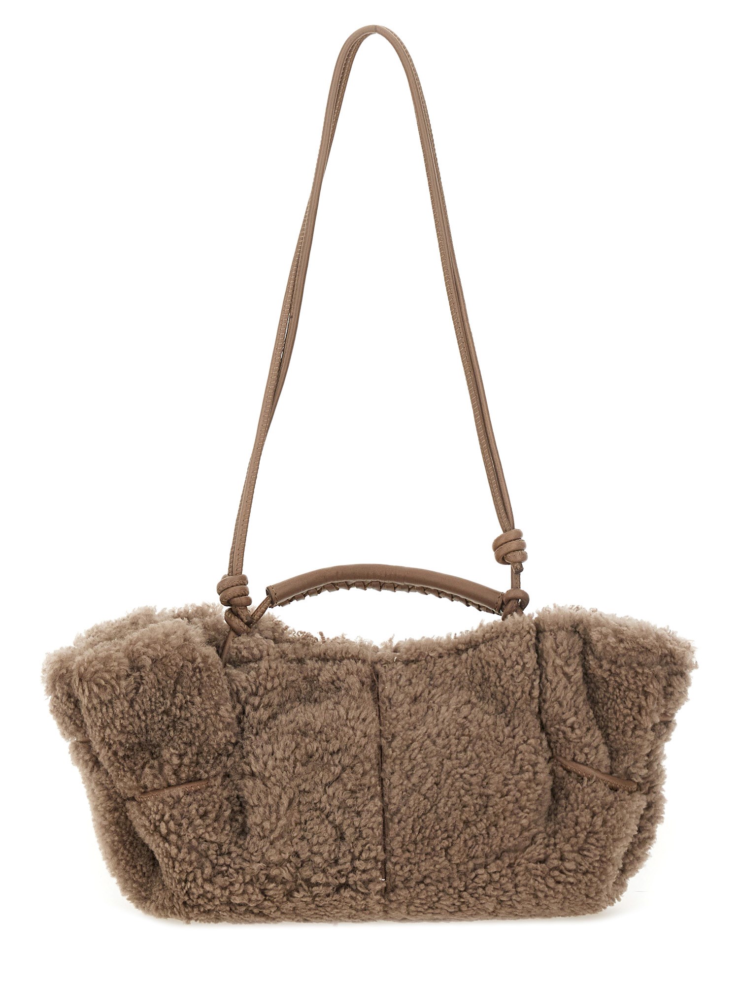 Hereu "arta Curly" Mini Bag In Gray