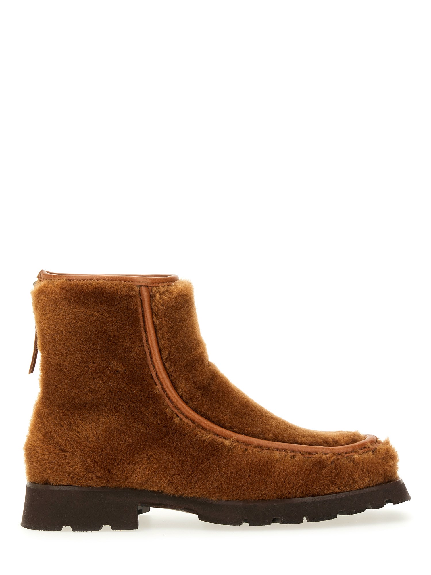 Hereu Boot With Zipper "armenta" In Brown