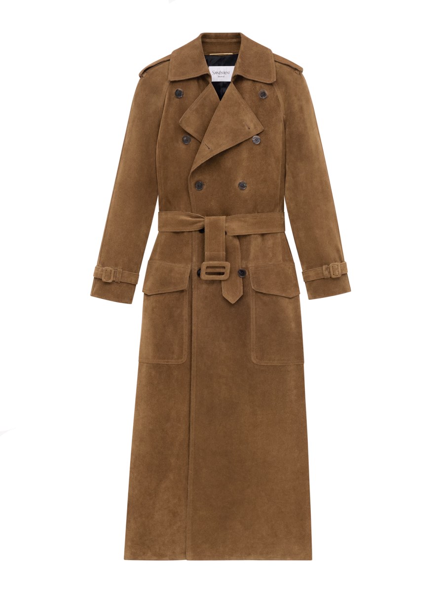 TRENCH IN SUEDE