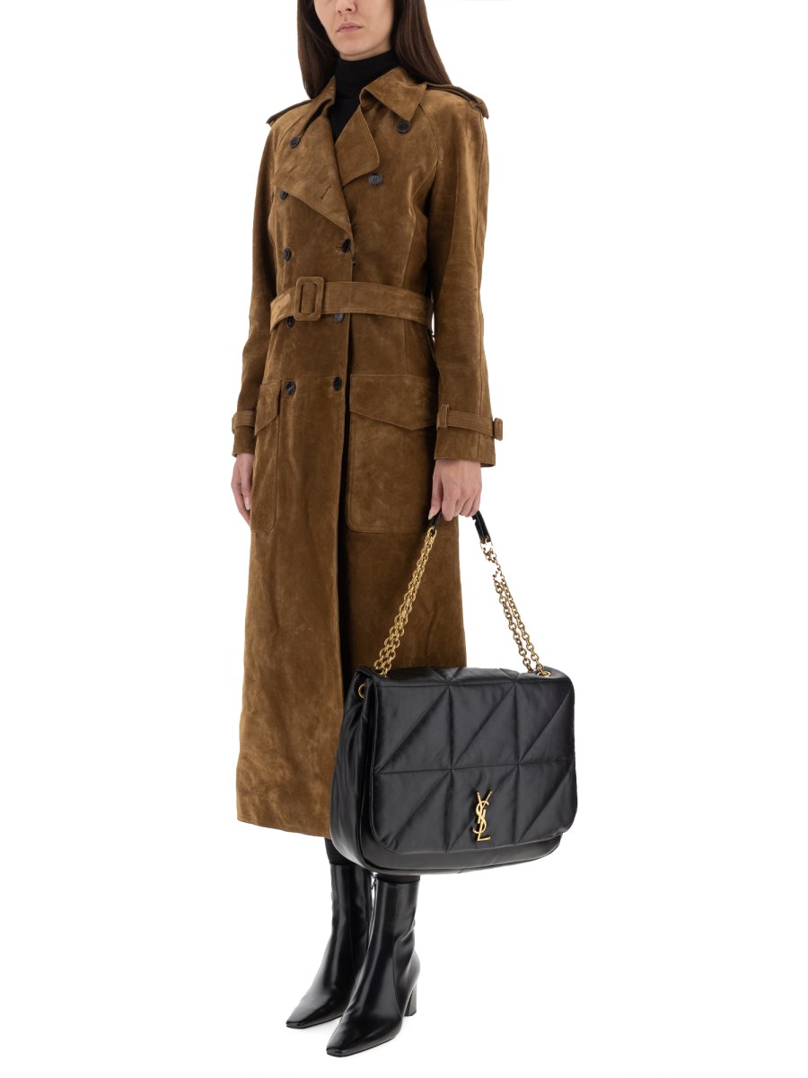 TRENCH IN SUEDE
