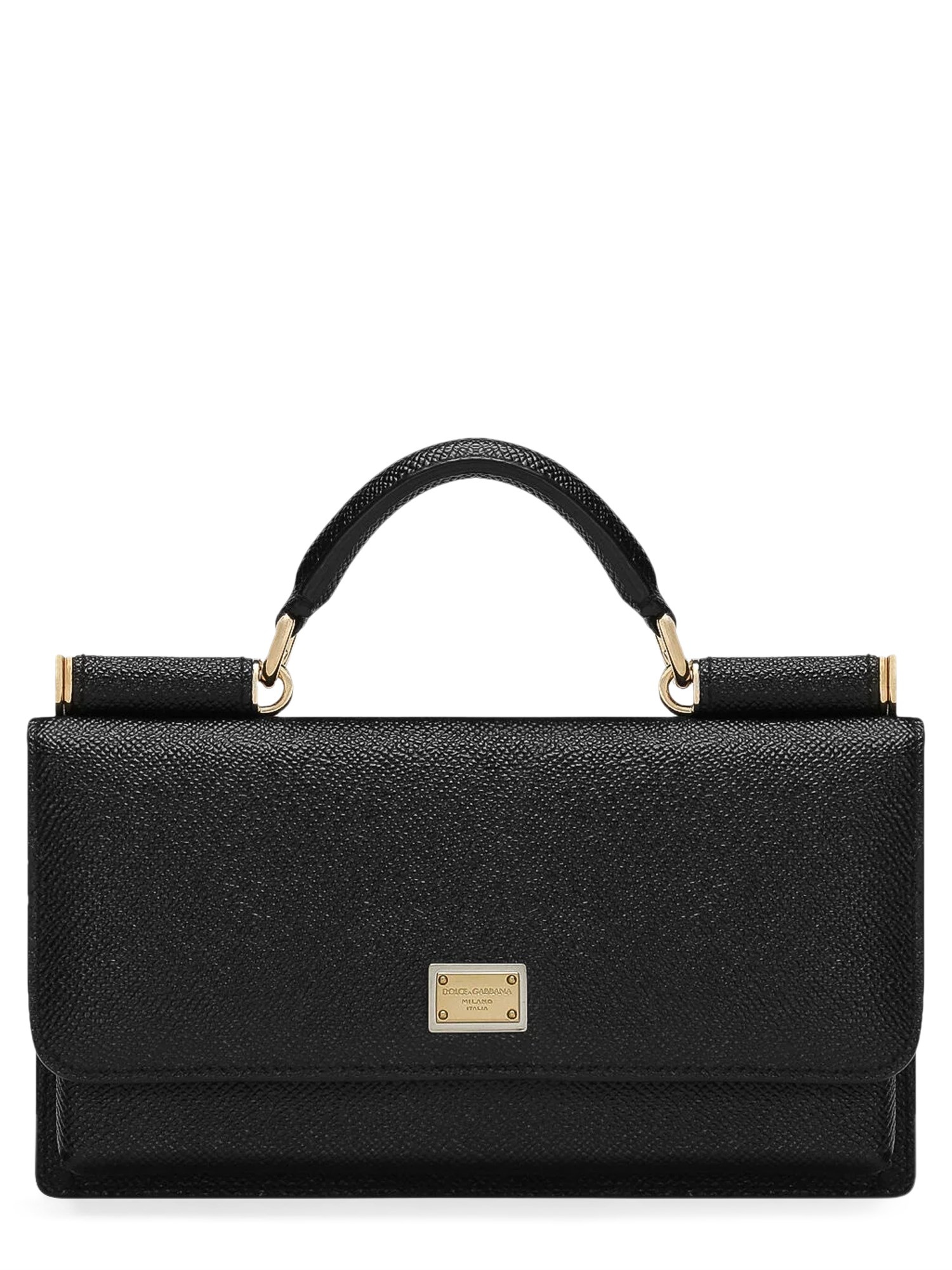 Dolce & Gabbana Calfskin Mini Bag In Black