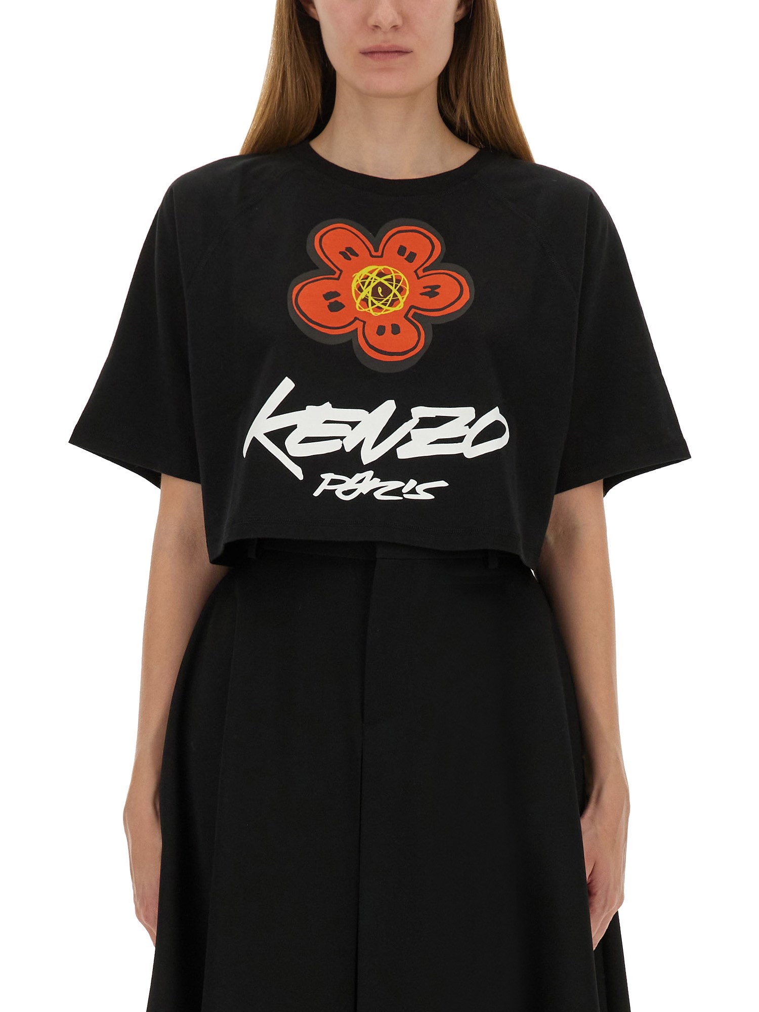 Kenzo Cropped T-shirt "futura"