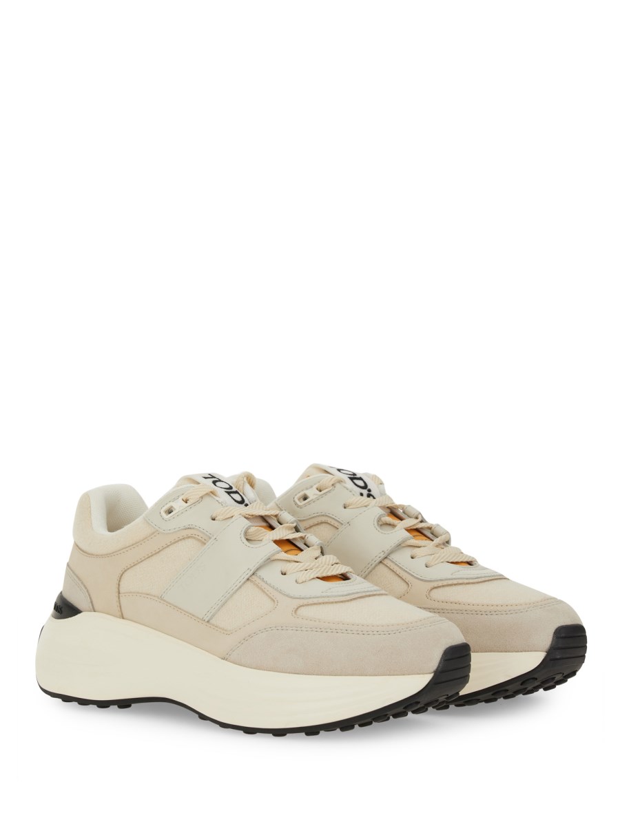 SNEAKER IN TESSUTO E PELLE SCAMOSCIATA
