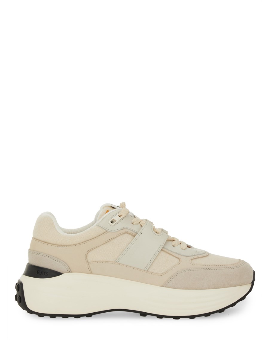 SNEAKER IN TESSUTO E PELLE SCAMOSCIATA
