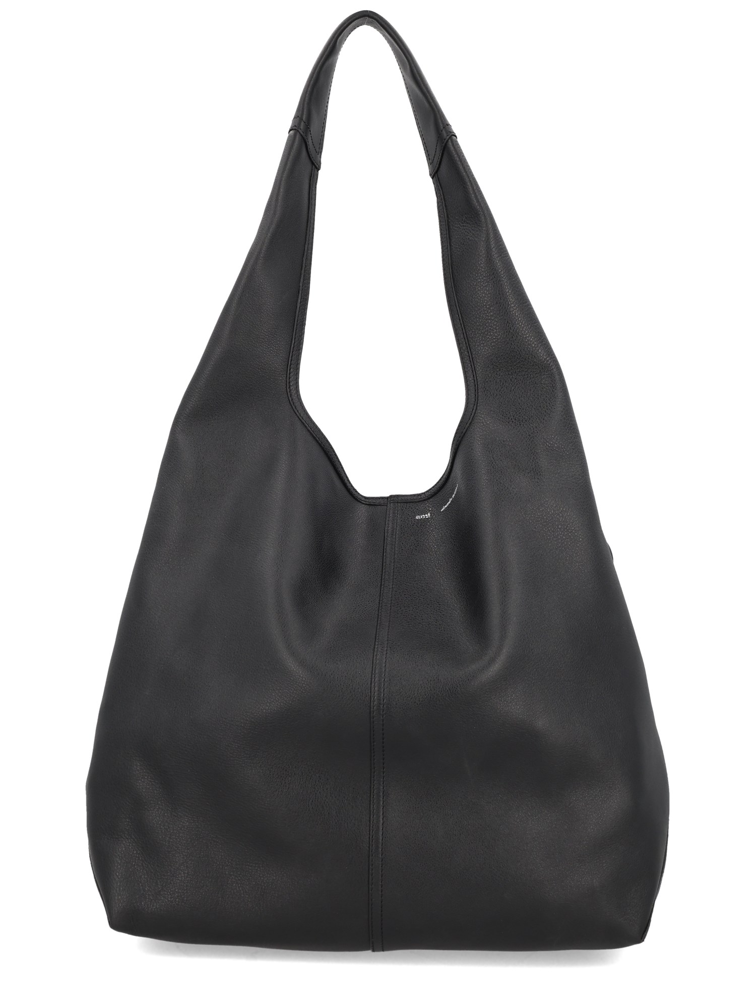Ami Alexandre Mattiussi Leather "etienne" Tote In Black