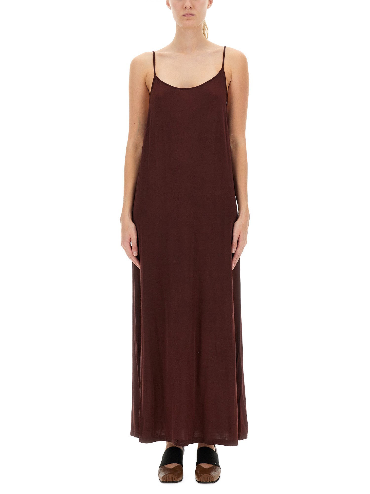 Uma Wang Spaghetti Strap Maxi Dress Daya In Red