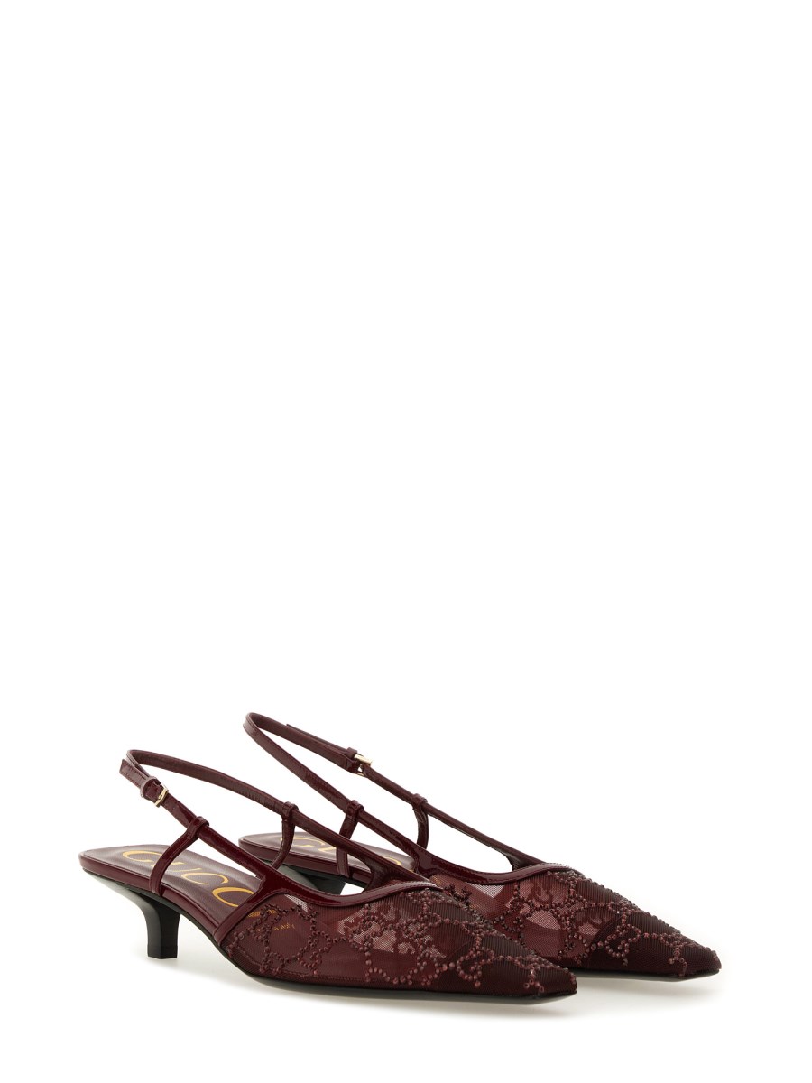 DÉCOLLETÉ SLINGBACK CON CRISTALLI GG