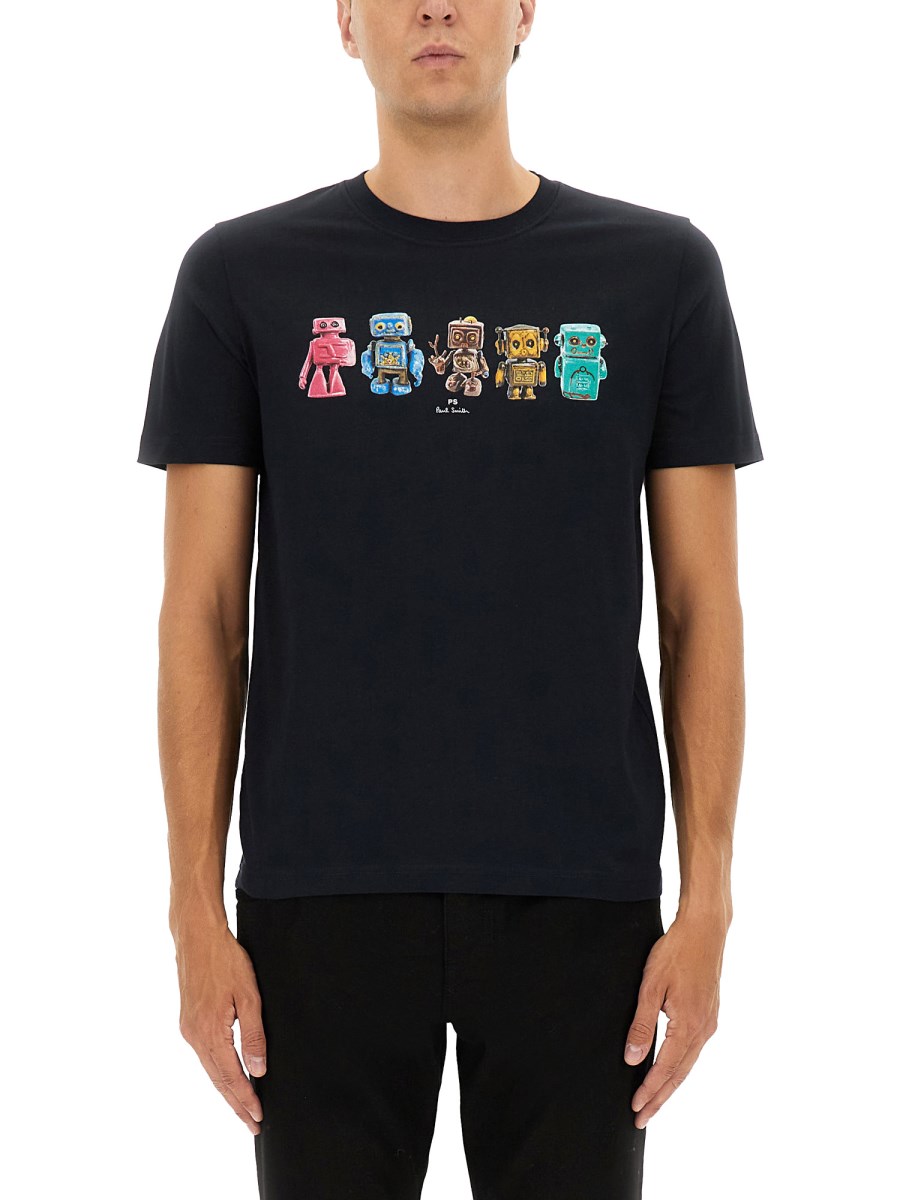 T-SHIRT CON STAMPA ROBOT