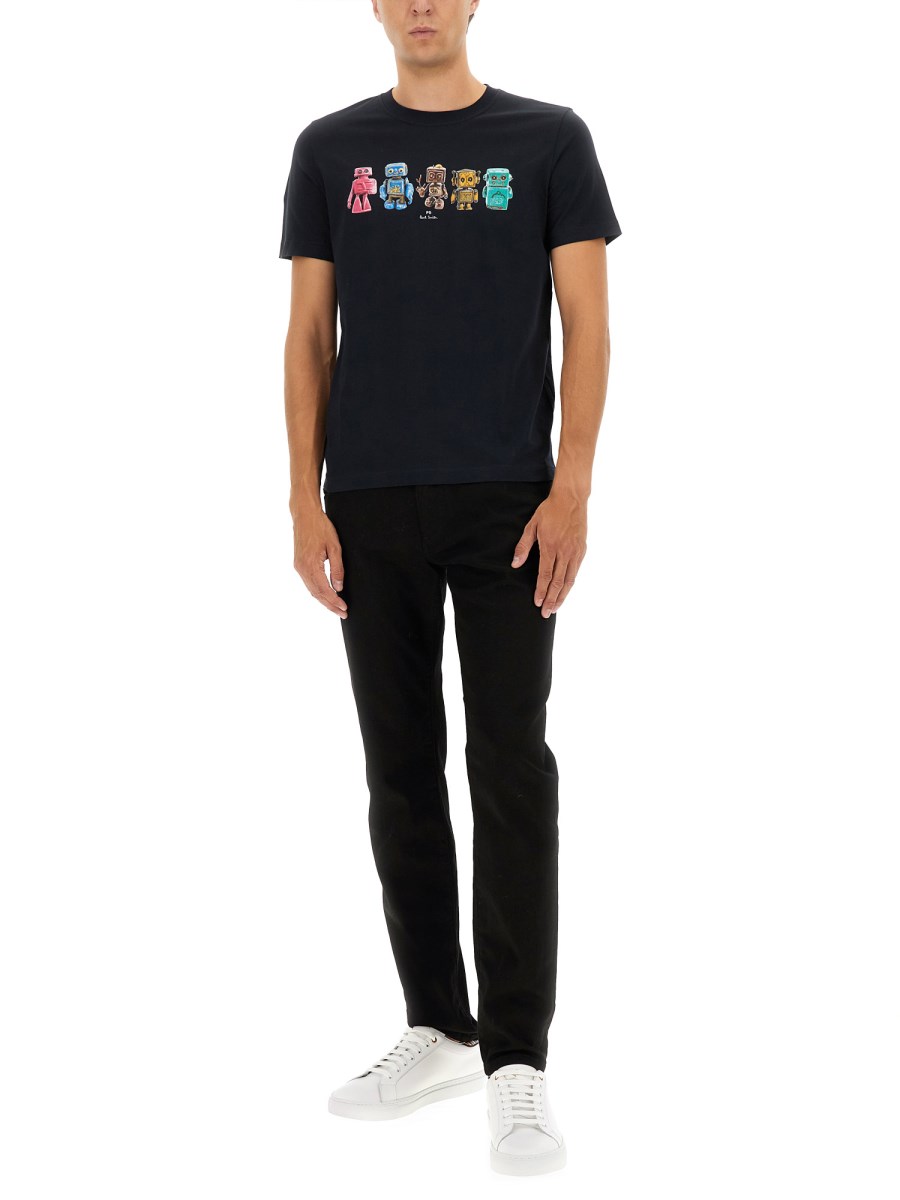T-SHIRT CON STAMPA ROBOT