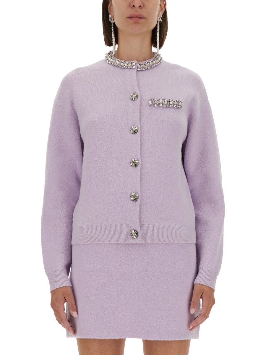 CARDIGAN IN MAGLIA CON CRISTALLI