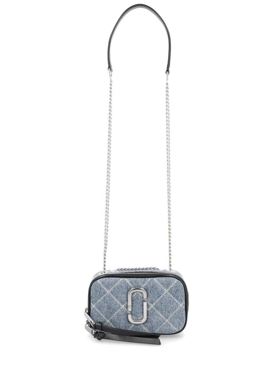 BORSA SOFTSHOT IN DENIM TRAPUNTATO