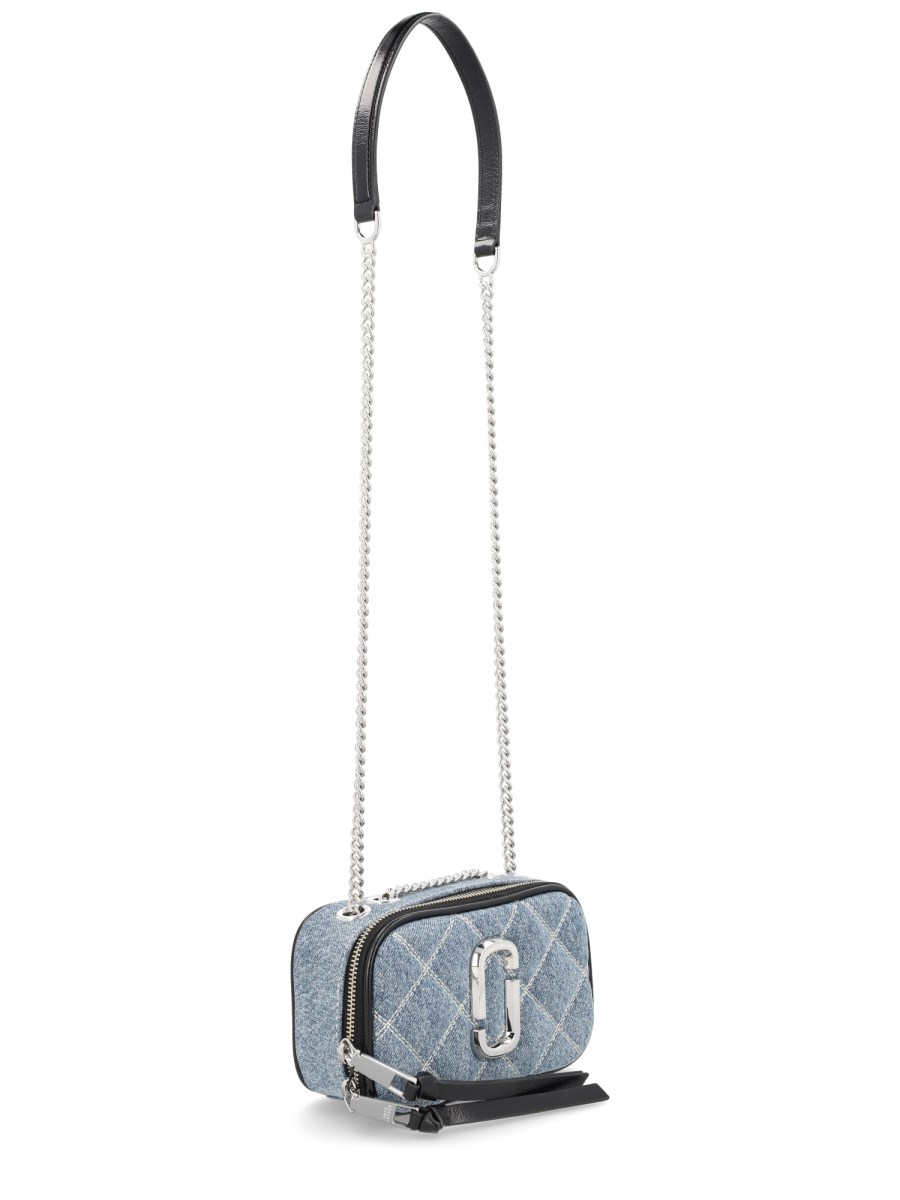 BORSA SOFTSHOT IN DENIM TRAPUNTATO