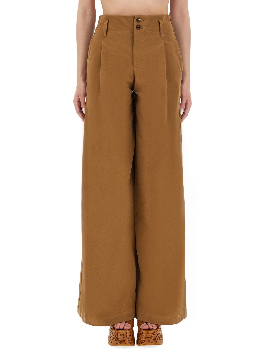PANTALONE A GAMBA AMPIA