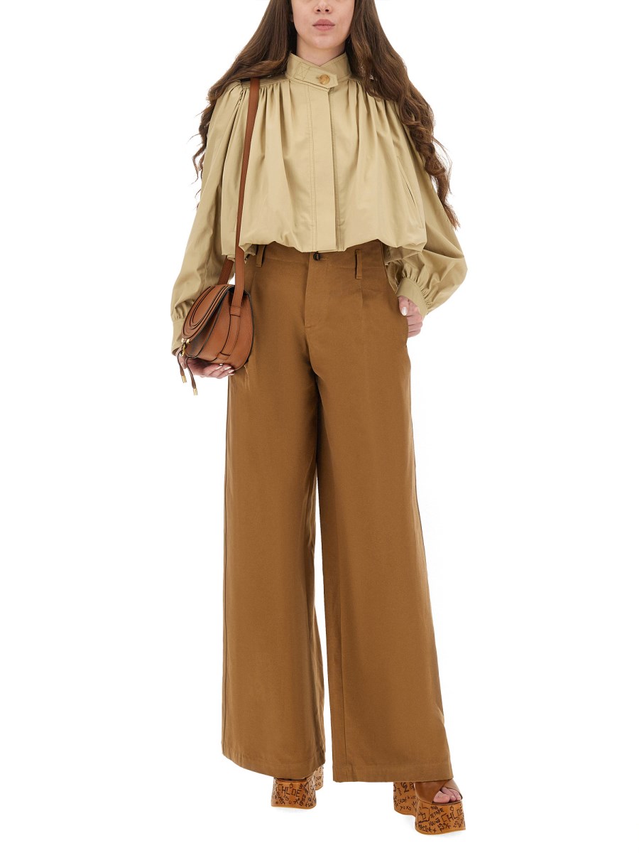 PANTALONE A GAMBA AMPIA