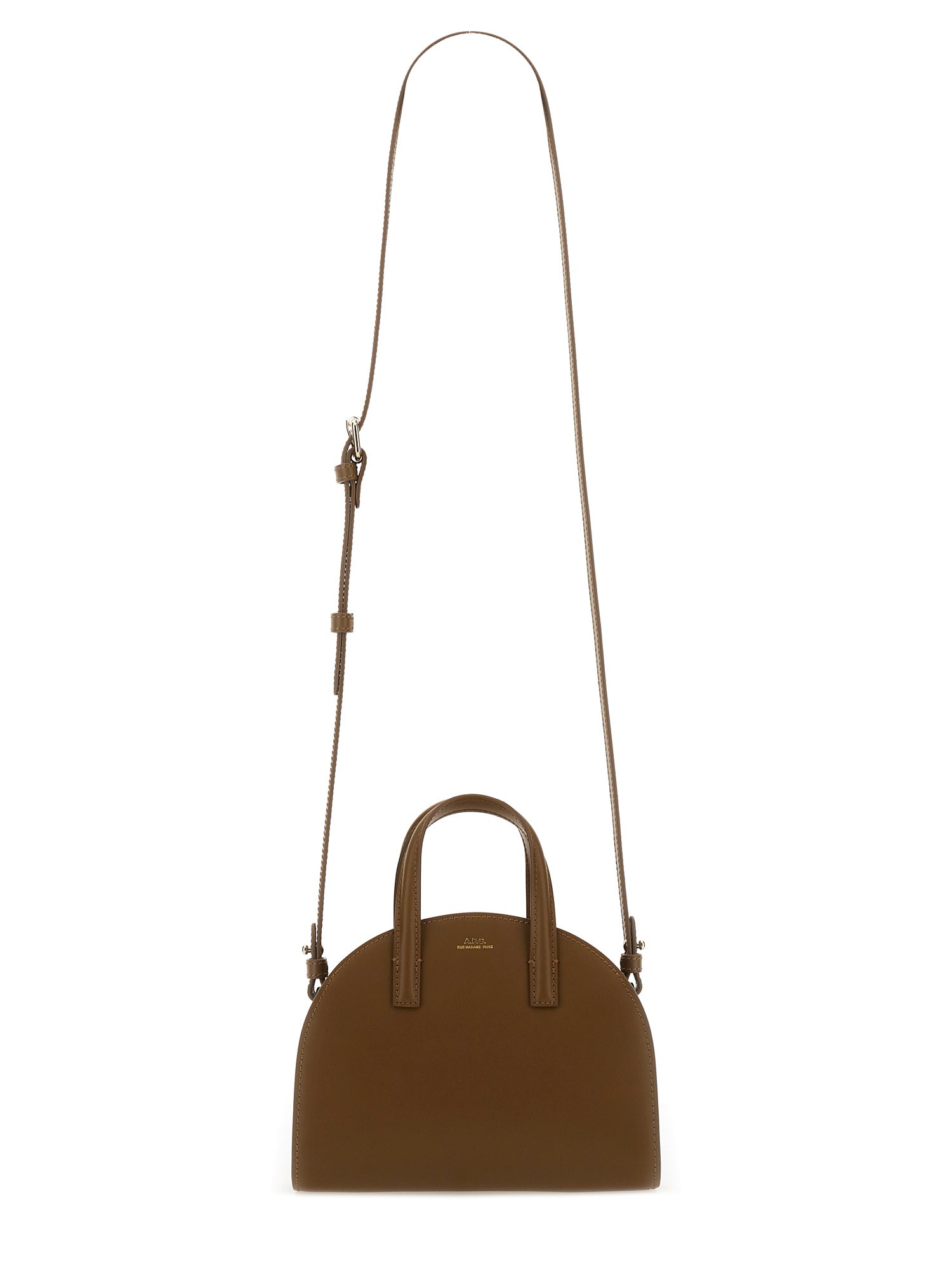 Apc Small Tote Bag Half-moon In Brown