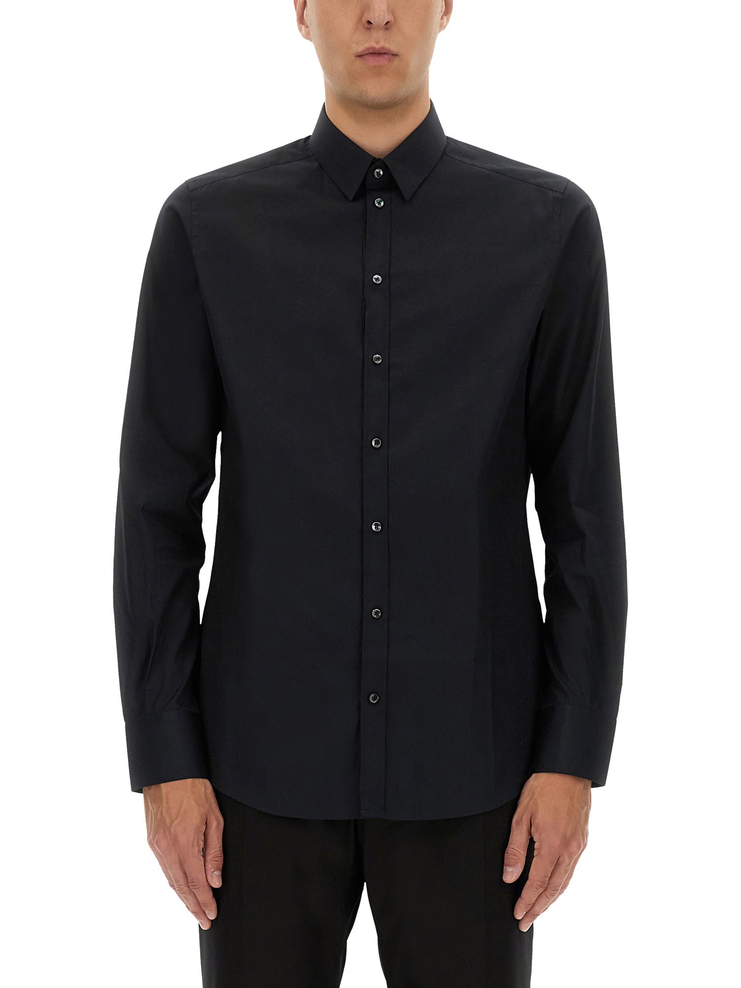 dolce & gabbana gold fit cotton shirt