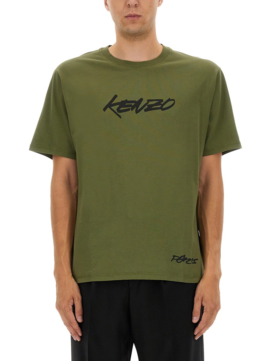 T-SHIRT CON STAMPA KENZO FUTURA