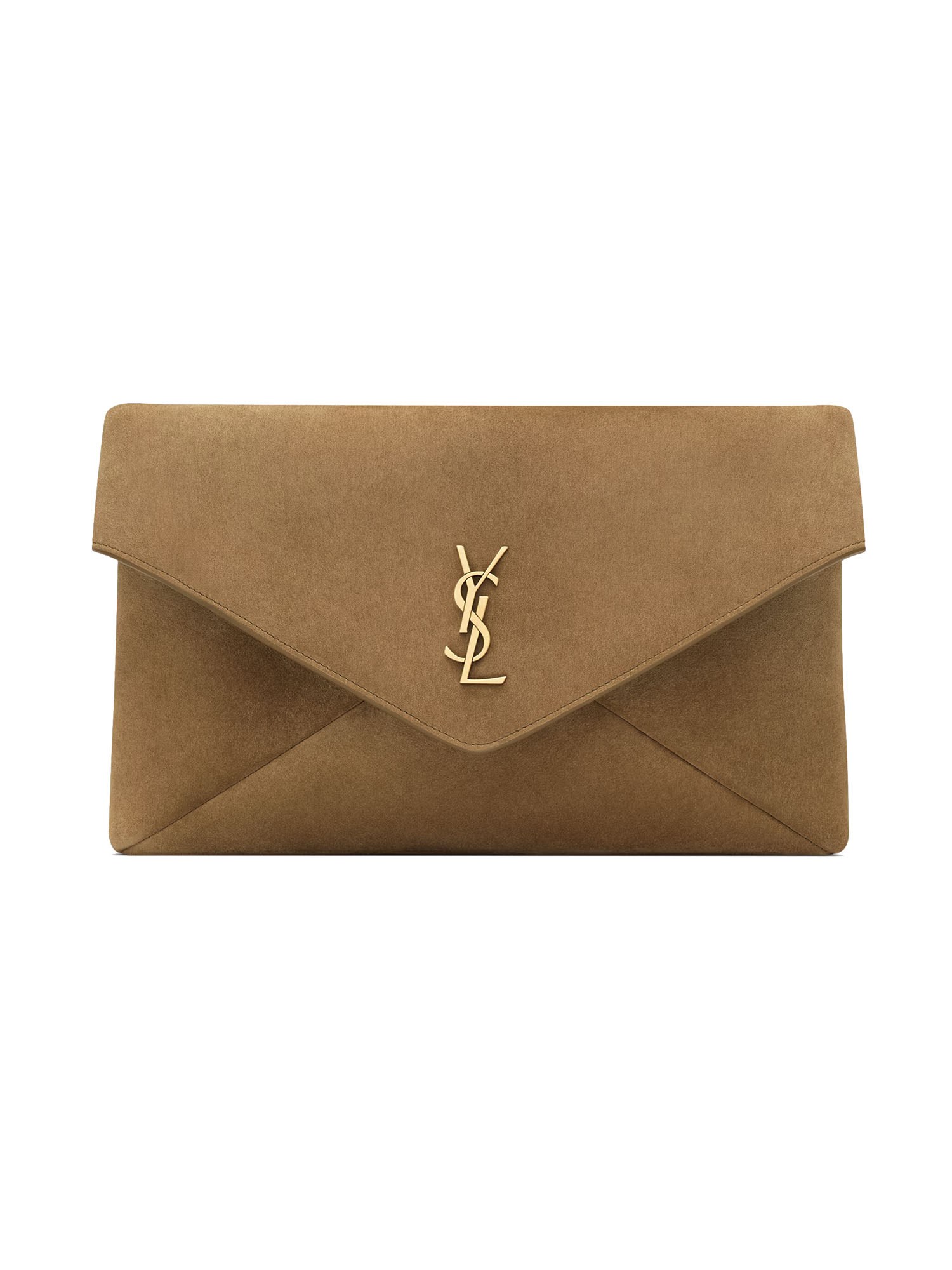 Saint Laurent Clutch Bag "envelope Cassandre" Large In Burgundy