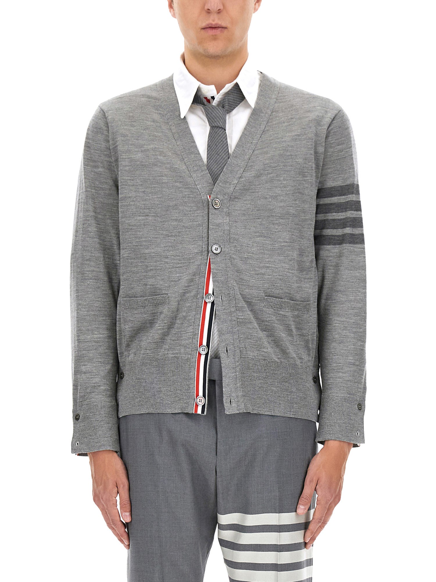 Thom browne "4-bar" cardigan - thom browne - Modalova