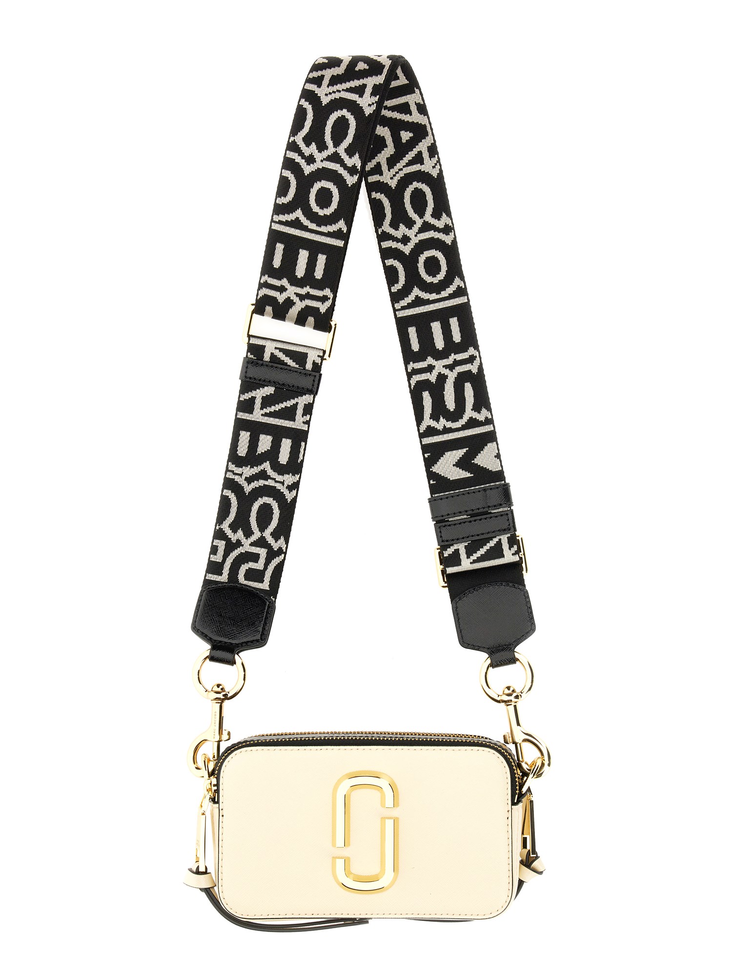 Marc Jacobs The Snapshot Cloud White Multi Leather Camera Bag