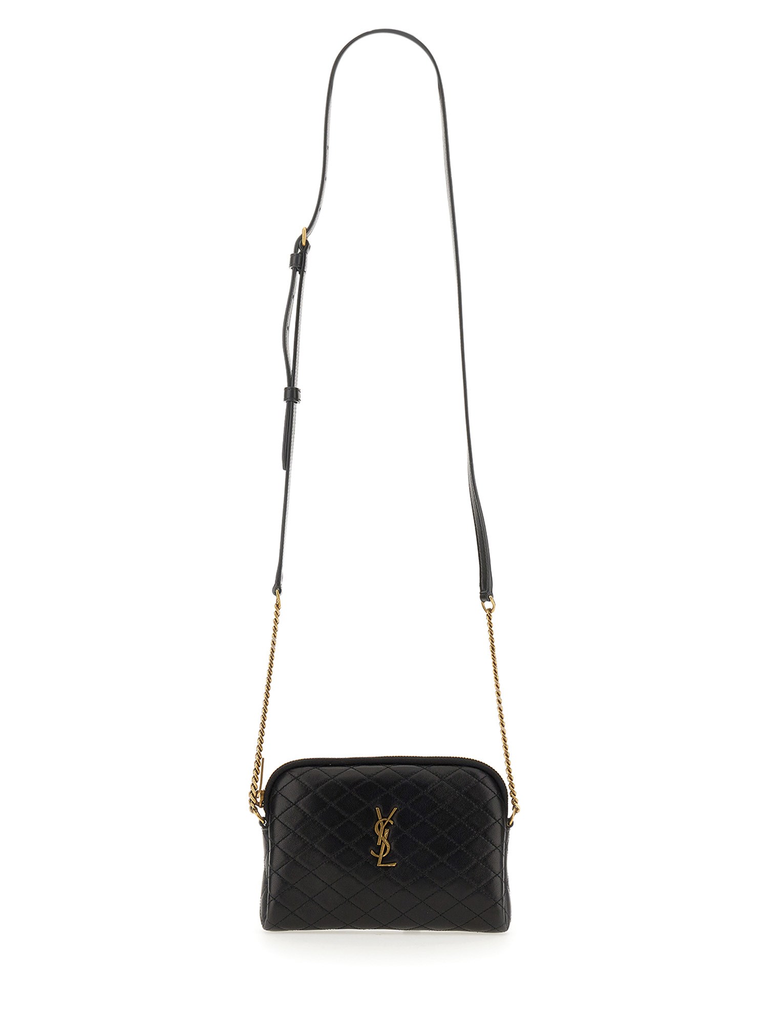 Saint Laurent "gaby" Clutch Bag With Zipper In Black