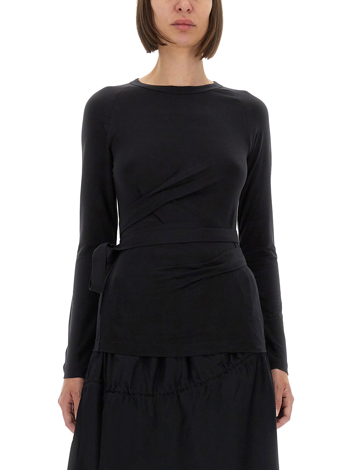 Y-3 Long-sleeved T-shirt In Black